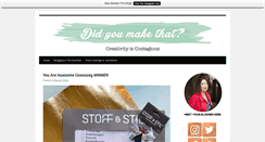 Desktop Screenshot of didyoumakethat.com